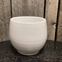 White Glazed Moon Pot