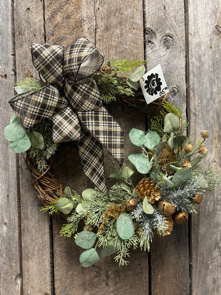 Frosty Eucalyptus Winter Wreath