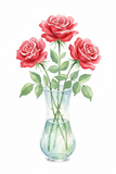 3 Rose Vase